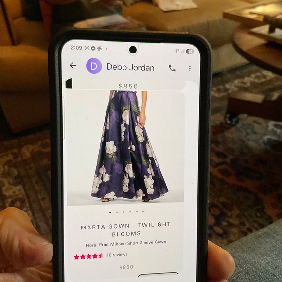 Beautiful Oak Hall Twilight Blooms Dress Sz. 12 - Picture 2 of 10